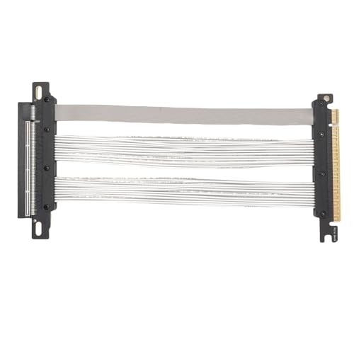 PCIE 5.0 Riser -Kabel, PCIE 5.0 16x Riser -Kabel für WRX80 90E RTX4090 5090 RX8900 RX7900XTX GPU 128 GB/S Gen 5GPU Graphics Card Extension, Vielseitige Kompatibilität (30cm) von Pyhodi