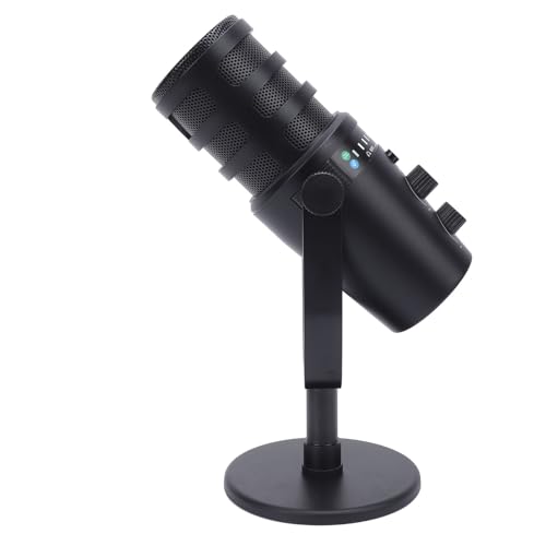 Professionelles Dynamisches Mikrofon, USB/XLR -Mikrofon mit Metallhalterung, Cardioid -Zeigepick -up, Dynamisches Vokalmikrofon für Live -Gaming, Podcast -Streaming von Pyhodi