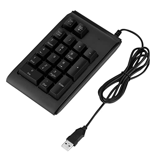 Pyhodi 19-Tasten-USB-Ziffernblock, Mechanisches Tastgefühl, 3-farbige Atemlichter, Plug-and-Play, Ziffernblock mit 10 Tasten, Tragbarer USB-Nummernblock für Laptop-Desktop-Computer-PC von Pyhodi