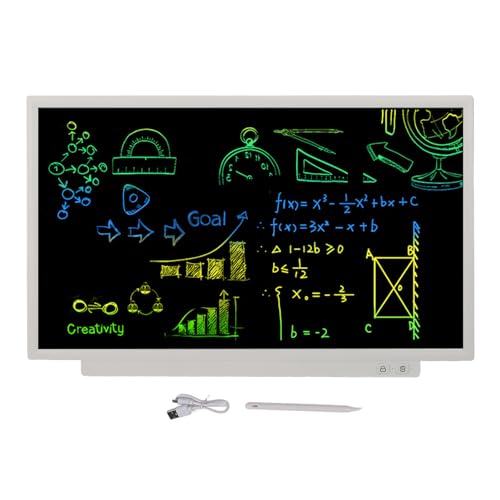 Pyhodi 24-Zoll-LCD-Schreibtablett, Löschbares LCD-Schreibtablett mit Hoher Helligkeit, Eingebautem Ständer, Stift Im Lieferumfang Enthalten, mit LCD-Bildschirm, Handschriftblock, von Pyhodi