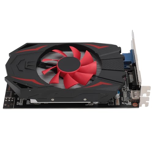 Pyhodi GTX1050 2 GB DDR5 Gaming-Grafikkarte, 128 Bit 5000 MHz Kernfrequenz, 2560 X 1600 Auflösung, Unterstützung für DirectX 12, PCI Express 2.0 16X-Steckplatz, Kühlmodul von Pyhodi