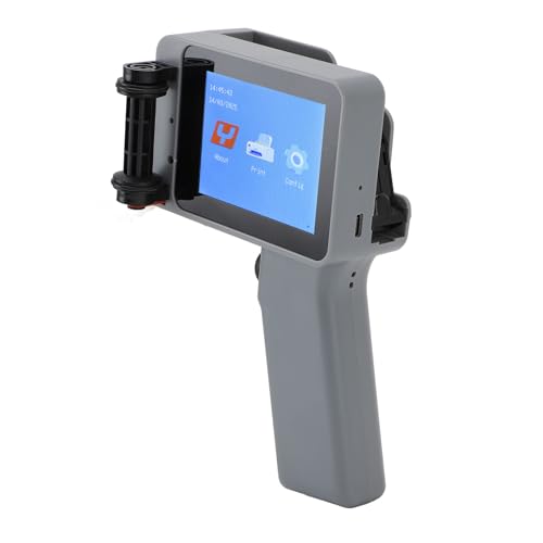 Pyhodi Handheld-Tintenstrahldrucker Silber Farbe 12,7 Mm HD LED 4,3 Zoll Touchscreen Multifunktionaler Kompaktcodierungsmaschine mit Smartphone-Erlebnis, Hocheffizienter Akku Pyhodi Handheld-Tintenstrahldrucker Silber Farbe 12,7 Mm HD LED 4,3 Zoll Touchscreen Multifunktionaler Kompaktcodierungsmaschine mit Smartphone-Erlebnis, Hocheffizienter Akku von Pyhodi