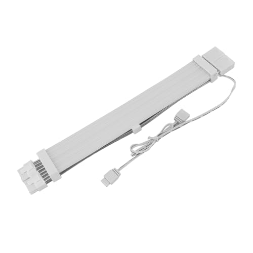 RGB-Stromverlängerungskabel, Adressierbares RGB-Kabel-Set, 18 AWG ARGB-Netzteil-Verlängerungskabel für Desktop-Computer mit 5 V, 3-polig, Kompatibel mit Aura, (2x8PIN Grafikkarte von Pyhodi