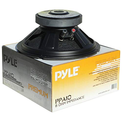 1 WOOFER PYLE PPA10 PPA 10 Lautsprecher 25,00 cm 250 mm 10" Durchmesser 300 watt rms und 600 watt max impedanz 8 ohm für Haus Party, 1 stück von Pyle