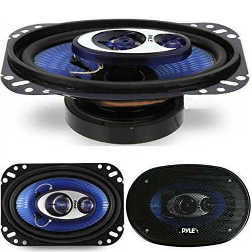 PAAR VON LAUTSPRECHERN ODER OVALEM DIFFUSERS 4" X 6" 10 CM X 15 CM PYLE PL463BL BLAUE 240 WATT RMS IST 480 WATT MAX ZU HEIRATEN 3 STRASSEN KOAXIAL PRO GEREICHTES PORTIER IST GEGEN AUTOMOBIL von Pyle