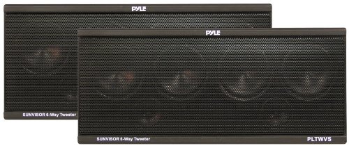 PYLE PLTWVS 6 Wege, 200 W Sunvisor Halterung Car Audio System Hochtöner von Pyle