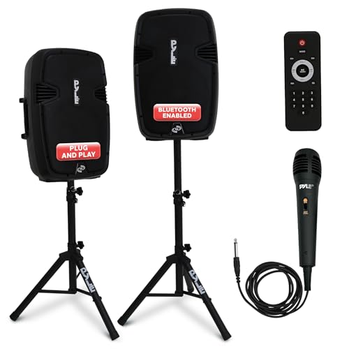 Pyle Bassbox aus Subwoofer Aktiv + Passive Subwoofer – Aktiv Subwoofer + Subwoofer Passiv Lautsprecher Set mit Mikrofon, Ständer & Bassbox Fernbedienung. 1800 Watt Bluetooth Lautsprecher Aktiv 30,5cm Pyle Bassbox aus Subwoofer Aktiv + Passive Subwoofer – Aktiv Subwoofer + Subwoofer Passiv Lautsprecher Set mit Mikrofon, Ständer & Bassbox Fernbedienung. 1800 Watt Bluetooth Lautsprecher Aktiv 30,5cm von Pyle