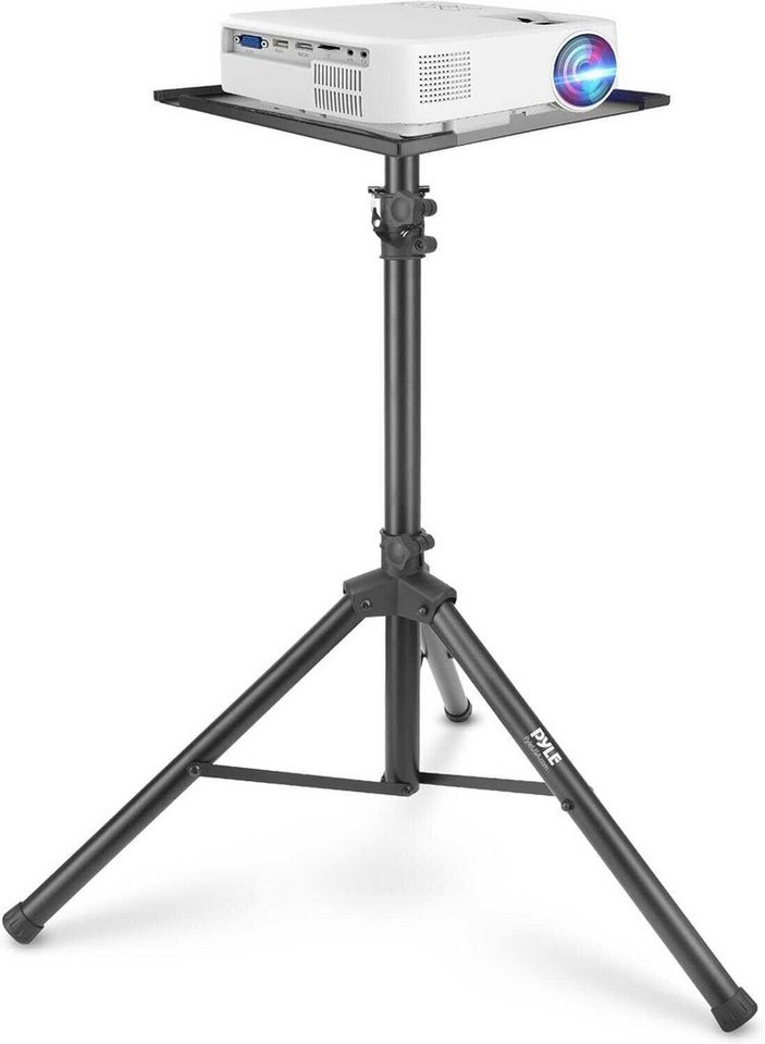 Pyle Laptop-Ständer Beamer Halterung – Höhenverstellbarer Projector Ständer, (Stabiler Beamer Ständer für Heimkino, Büro & Präsentationen) von Pyle