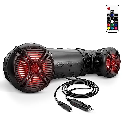Pyle Outdoor Lautsprecher, Musikbox Bluetooth Lautsprecher – Bluetooth Speaker Outdoor – 800 Watt wasserdichte Box mit LED-Lichter für Abenteuer! Robuste Lautsprecher Boxen Staub- und Wasserfest von Pyle