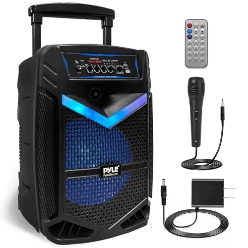 Pyle PA Bluetooth Lautsprecher - Karaoke Maschine mit Karaoke Mikrofon, Musikbox Bluetooth Box, Partybox, 1200W Rechargeable, 15” Subwoofer,1” Tweeter, Aufnahmefunktion, Partybeleuchtung, USB/SD-Radio Pyle PA Bluetooth Lautsprecher - Karaoke Maschine mit Karaoke Mikrofon, Musikbox Bluetooth Box, Partybox, 1200W Rechargeable, 15” Subwoofer,1” Tweeter, Aufnahmefunktion, Partybeleuchtung, USB/SD-Radio von Pyle