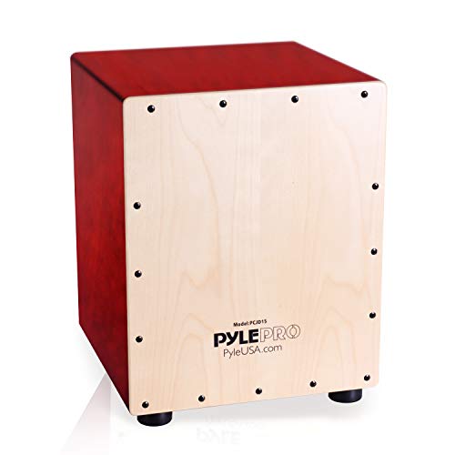 Pyle String Cajon | Holz Percussion Box, mit internen Gitarre Saiten (pcjd15) von Pyle