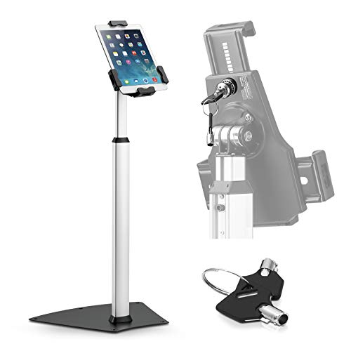 pyle Kiosk PSPADLK60 Tablet-Sicherheitsständer, robuste Aluminium-Metall-Bodenmontage, Tablet-Halterung, Display mit höhenverstellbarer Stange, passend für iPad Mini 2 3 4 Air Samsung Tablets pyle Kiosk PSPADLK60 Tablet-Sicherheitsständer, robuste Aluminium-Metall-Bodenmontage, Tablet-Halterung, Display mit höhenverstellbarer Stange, passend für iPad Mini 2 3 4 Air Samsung Tablets von Pyle