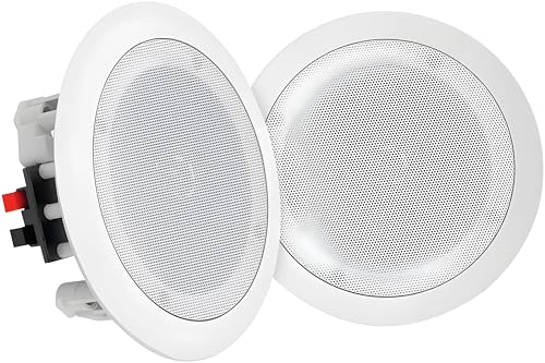 pyle Paar 8 "Bluetooth Unterputzmontage In Wand In Decke 2-Wege Universal Home Lautsprechersystem Federbelastete Schnellverbindungen Polypropylen Kegel Polymer Hochtöner Stereo Sound 250 Watt pyle Paar 8 "Bluetooth Unterputzmontage In Wand In Decke 2-Wege Universal Home Lautsprechersystem Federbelastete Schnellverbindungen Polypropylen Kegel Polymer Hochtöner Stereo Sound 250 Watt von Pyle