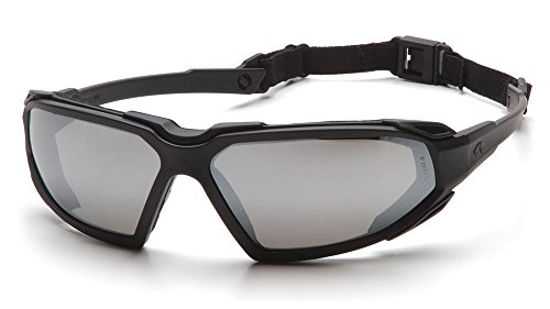 Pyramex ESBB5070DT HIGHLANDER Augenschutz, Silberne Spiegel-Antibeschlaglinse mit Schwarzem Rahmen von Pyramex Safety