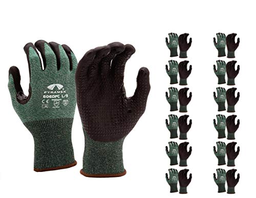 Pyramex GL606DPCS Mikroschaum-Nitrilhandschuh mit Gepunkteter Handfläche, HPPE Liner, Klein Pyramex GL606DPCS Mikroschaum-Nitrilhandschuh mit Gepunkteter Handfläche, HPPE Liner, Klein von Pyramex Safety
