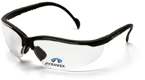 Pyramex Safety V2 Readers SB1810R15 stabile Schutzbrille mit integrierter Lesebrille/Weitsichtstärke +1.5 / besonders leichter Farblose Gläser, Klar von Pyramex Safety