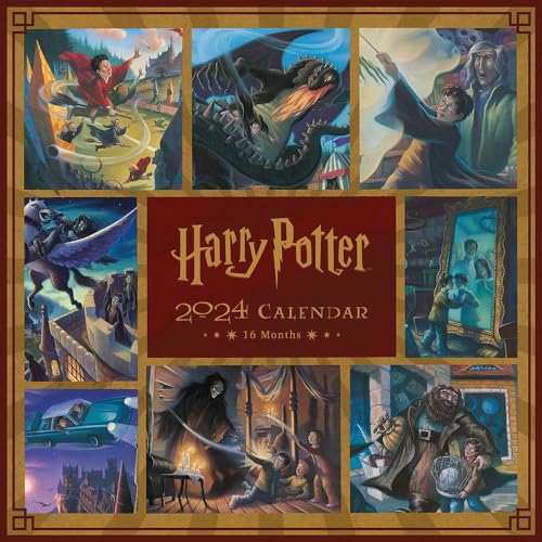 HARRY POTTER (Literary Collection) Wandkalender 2024 - Ein Monat je Seite 30cm x 30cm Offizielles Lizenzprodukt von Pyramid Europe