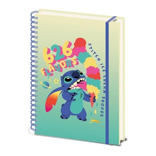 Disney Lilo and Stitch Wiro Notizbuch (626 Geschmacksdesign) A4 Schreibbuch und Tagebuch, Lilo und Stitch Geschenke für Mädchen, Jungen, Frauen und Männer - Offizielles Merchandise von Pyramid International
