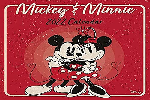 Disney Micky Maus und Minnie Maus Kalender 2022, Monatsplaner, 30 cm x 30 cm, offizieller Merchandise-Artikel von Pyramid International