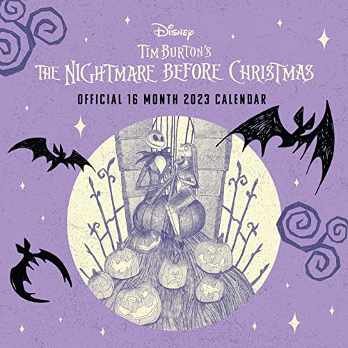 Disney Nightmare Before Christmas Kalender 2023 – Monatsplaner 30 cm x 30 cm – Offizielles Merchandise-Produkt von Pyramid International