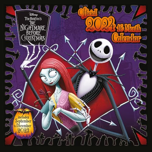 Disney Nightmare Before Christmas Kalender 2024 - Ein Monat je Seite 30cm x 30cm Offizielles Lizenzprodukt von Pyramid International