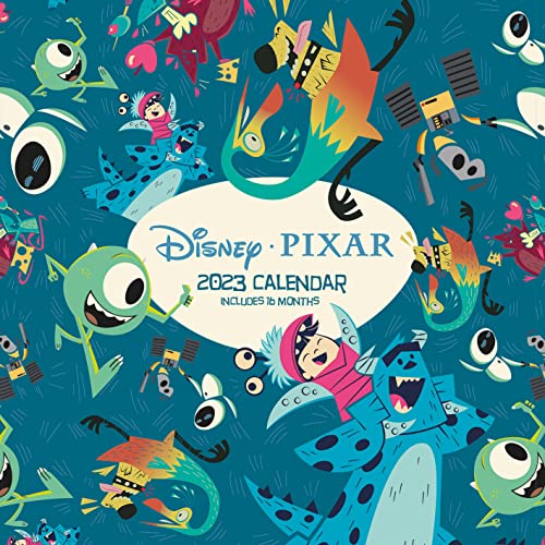 Disney Pixar Kalender 2023 – Monatsplaner 30 cm x 30 cm – Offizieller Merchandise-Artikel von Pyramid International