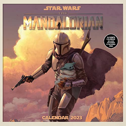 Disney Star Wars The Mandalorian Kalender 2032 – Monatsplaner 30 cm x 30 cm – Offizieller Merchandise-Artikel von Pyramid International
