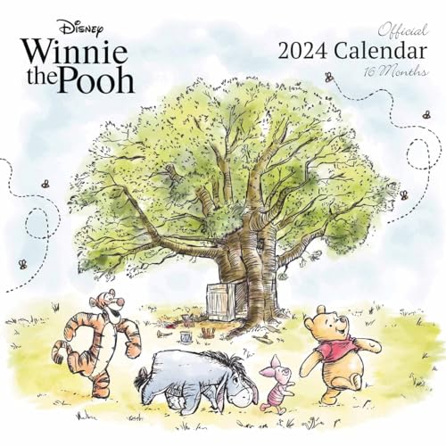 Disney Winnie Pooh Kalender 2024 - Ein Monat je Seite 30cm x 30cm Offizielles Lizenzprodukt von Pyramid International