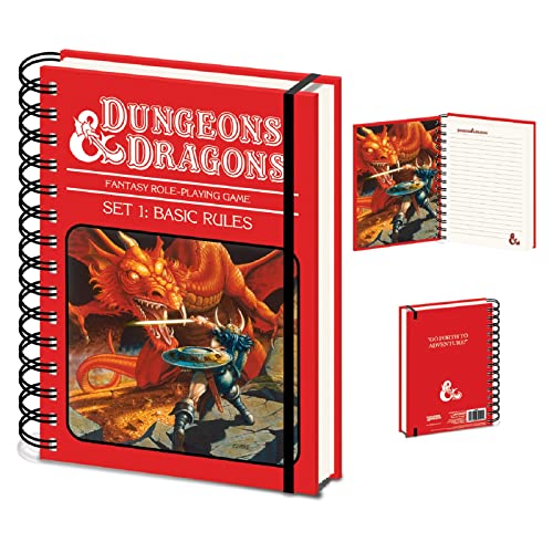 Dungeons and Dragons Journal Notizbuch (Basic Rules Design) Wiro Notizbücher A5, Notizbuch und Notizblöcke A5, Great Dungeons and Dragons Gifts – Offizielles Dungeons & Dragons Merchandise von Pyramid International