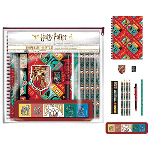 Harry-Potter-Schreibwaren-Set, Quidditch-Design, offizielles Lizenzprodukt, 11-teilig von Pyramid International