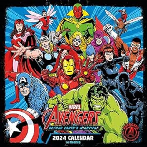 Marvel Avengers Calendar 2024 - Month to a View Planner 30cm x 30cm, Marvel Gifts for Men and Women, Marvel Gifts for Boys and Girls, Kids Calendar - Official Merchandise von Pyramid International