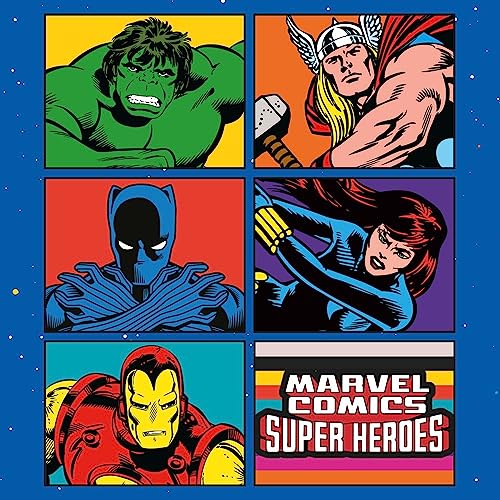 Marvel Comics Wandkalender 2024 - Ein Monat je Seite. Größe 30x30cm - Offizielles Lizenzprodukt von Pyramid International
