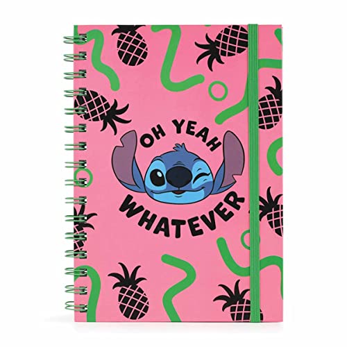 Pyramid International Disney Lilo and Stitch Wiro Notizbuch (Oh Yeah Whatever Design) A5 Schreibbuch, Lilo und Stitch Geschenke für Frauen, Männer und Kinder, Stitch Disney Journal – Offizielles von Pyramid International