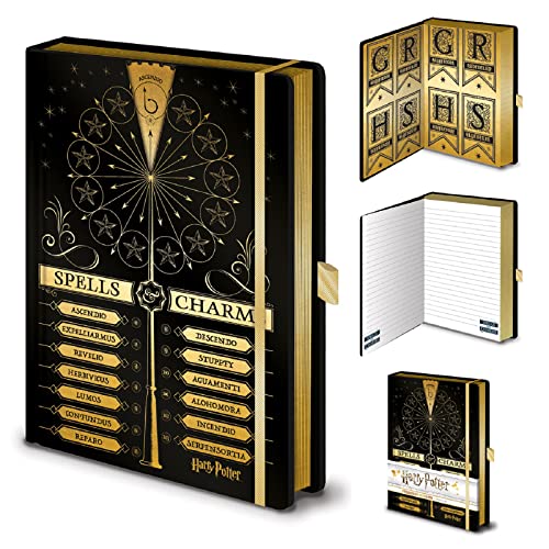 Pyramid International Harry Potter Notizbuch mit Zaubersprüchen und Charms, A5, Schreibblock und Tagebuch, fester Einband von Pyramid International