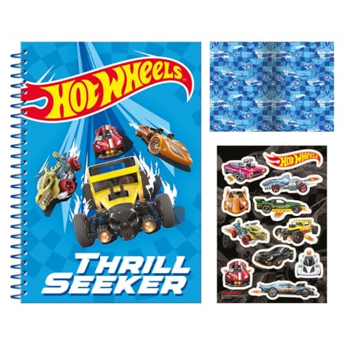 Pyramid International Hot Wheels Thrill Seeker Notizbuch, A5, Spiralbindung, mit Aufklebern Pyramid International Hot Wheels Thrill Seeker Notizbuch, A5, Spiralbindung, mit Aufklebern von Pyramid International