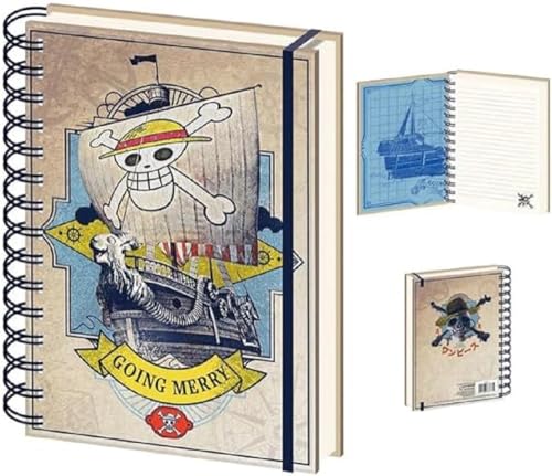 Pyramid International One Piece Notebook (Live Action Going Merry Design) Wiro A5 Writing Book and Journal - Official Merchandise von Pyramid International
