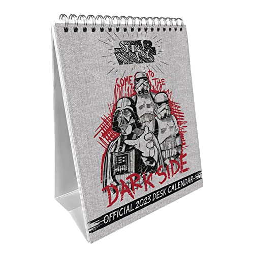 Pyramid International Star Wars Classic (Erwachsene) 2023 – Schreibtischkalender mit Monatsansicht, 15 cm x 19 cm, offizielles Lizenzprodukt von Pyramid International