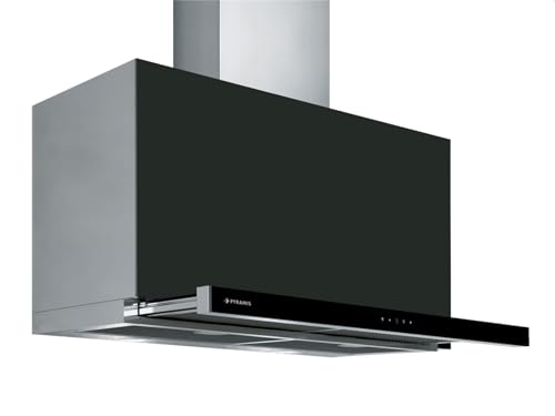 Pyramis REFLETO SLIDING Wandhaube / 900 cm/Abluftleistung 800 cbm/h Intensiv-Stufe/Edelstahl/schwarz von Pyramis