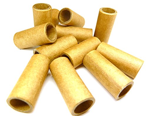 8,2 x 10,6 x 25mm Papphülse, Braun, parallel gewickelt, fest und robust, pyro paper tubes, Papierhülse, cardboard tubes, verschiedene Stückzahlen verfügbar (100) von PyroPowders.de