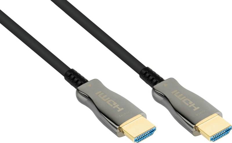 AOC Hybrid Ultra-High-Speed HDMI 2.1 Kabel, 8K @60Hz / 4K @120Hz, 48 GBit/s, schwarz, 100m, PYTHON (AOC-H21100) von Python