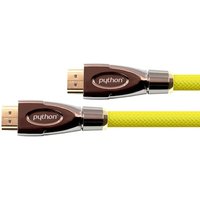 PYTHON HDMI 2.0 Kabel 1,5m Ethernet 4K*2K UHD vergoldet OFC gelb von Python® Series