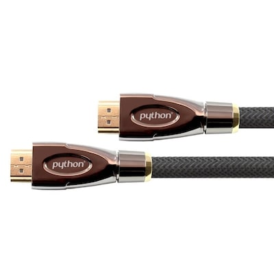 PYTHON HDMI 2.0 Kabel 3m Ethernet 4K*2K UHD vergoldet OFC schwarz von Python® Series