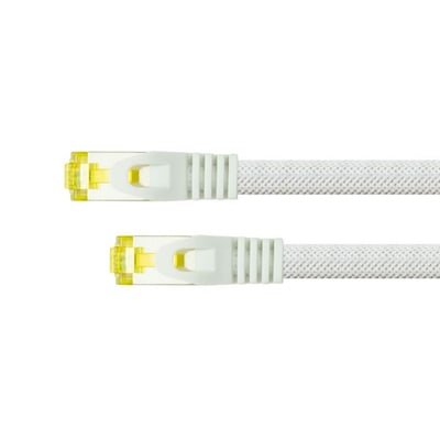 Python Patchkabel mit Cat.7 Rohkabel S/FTP PiMF halogenfrei 0,5m weiß von Python® Series