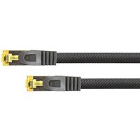 Python Patchkabel mit Cat.7 Rohkabel S/FTP PiMF halogenfrei 7,5m schwarz von Python® Series