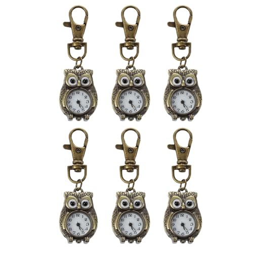 Pyugxab 6X Schluesselanhaenger Uhr Schluesselring Form 37X24Mm von Pyugxab