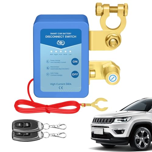 Car Battery Disconnect Switches | Energy-Saving Battery -Off Switches for Cars, Trucks, Boats | Anti-Leakage Auto Battery Disconnect, Automatic Car Battery Protector for Long-Lasting Performance von Pzuryhg