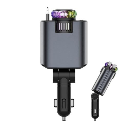 Car Phone Charger, 66W Retractable Fast Charger, Multifunction Car Accessory, Star Night Projector, Built-in Scent Diffuser, Ideal for Driving and Travel, 15.7cm/6.18 In, 1 Piece Car Phone Charger, 66W Retractable Fast Charger, Multifunction Car Accessory, Star Night Projector, Built-in Scent Diffuser, Ideal for Driving and Travel, 15.7cm/6.18 In, 1 Piece von Pzuryhg
