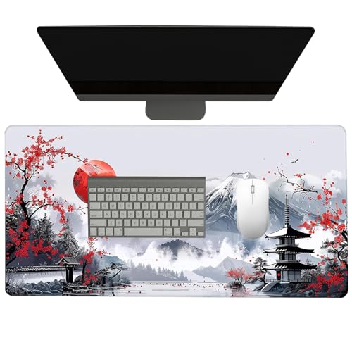 Large Mice Pad, Non-Slip Mat, Chinese Style Keyboard Desk Pad, Extended 15.8 X 35.4 Inch, Computer Mousepad For Studying, Multi-Scenario Use, 15.75x35.43x0.08 In, 1 Pack von Pzuryhg