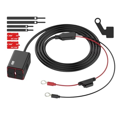 Motorrad-Handy-Ladegerät, wasserdichtes USB-Ladegerät, 60 W, Aluminiumlegierung, Multi-Speed-verstellbar, Anti-Vibrations-Motorradzubehör für Langstreckenreisen und Pendeln in der Stadt von Pzuryhg