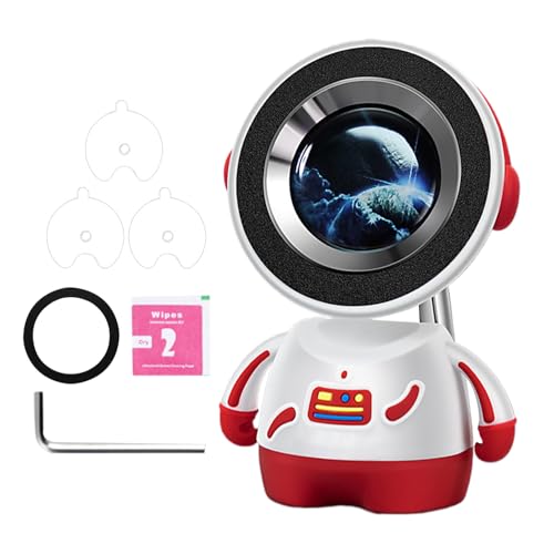 Pzuryhg Kfz-Magnet-Handyhalterung, 360° drehbarer Astronauten-Design, Silikon-stabile Halterung für die meisten Smartphones, 140 g Fahrzeug-Innenzubehör und Auto-Halterung, 6,5 x 9,7 cm von Pzuryhg